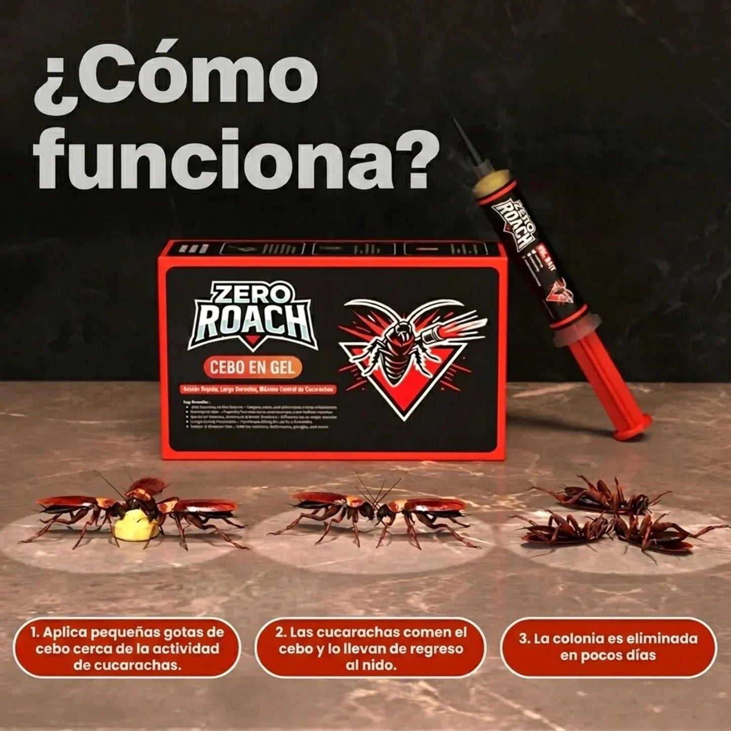 Gel insecticida para cucarachas ZeroRoach™